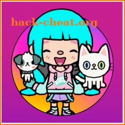 Lady Pink Toca Boca Wallpaper icon