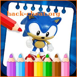 Learn to color Sonic icon