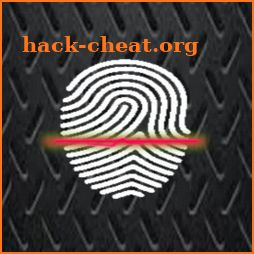 Lie detector finger scan icon