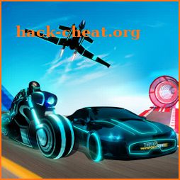 Light Bike Stunt Transform Car Driving Sim 2019 icon