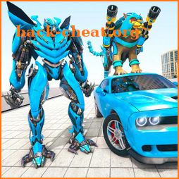 Lion Robot Car Transforming Games: Robot Shooting icon