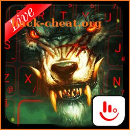 Live 3D Fierce Feral Wolf Keyboard Theme icon