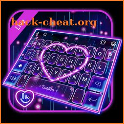 Live 3D Neon Sparkling Heart Keyboard Theme icon