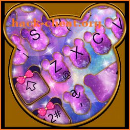 Live Glitter Galaxy Minny Keyboard Theme icon