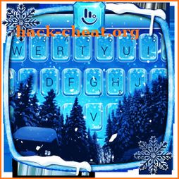 Live Snowing Night Keyboard Theme icon