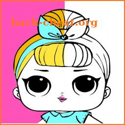 Lol dolls coloring book icon