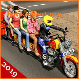 Long Bike Driving Simulator - Passengers Transport icon