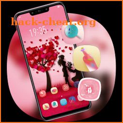 love pink romantic tree pink theme Y21L icon