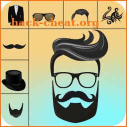 Man Photo Editor : Man Hair style, moustache, suit icon