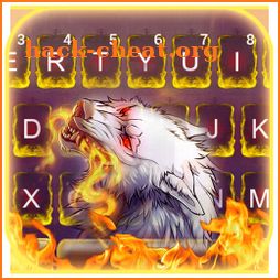 Mean Fire Wolf Keyboard Theme icon