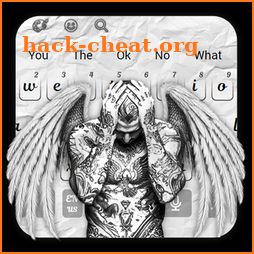 Men Wing Tattoo Keyboard Theme icon