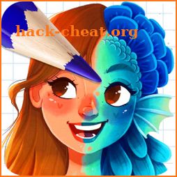 Mermaid Princess coloring book icon