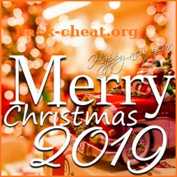 Merry Christmas Greeting and Happy New Year 2019 icon