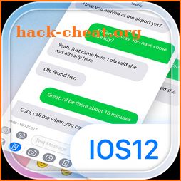 Message IOS 12 - Text Messenger style OS12 Phone X icon