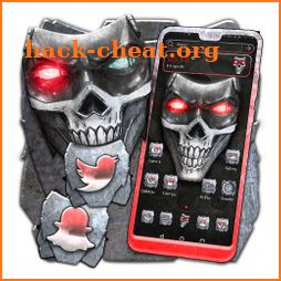 Metal Skull Mask Launcher Theme icon