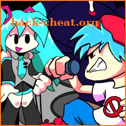 Miku friday night funkin music game icon