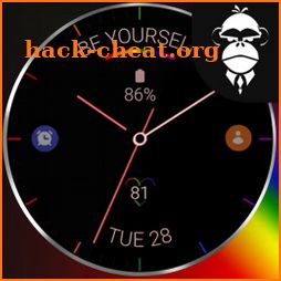 Minimal Rainbow watch face icon