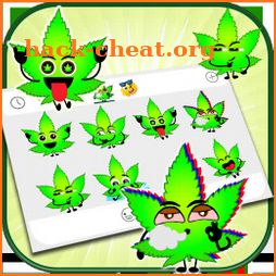 Mister Neon Weed Emoji Stickers icon