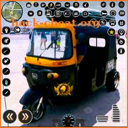 Modern Tuk Tuk Auto Driver 3D icon