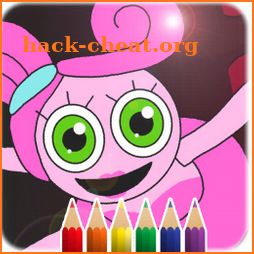 mommy coloring longlegs book icon