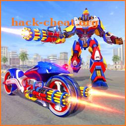 Moto Robot Police Bike Shooting Drive Simulator icon