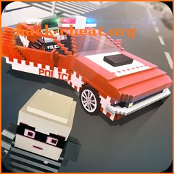 Mr. Blocky Police: Police Car SIM icon