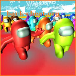 Multi Among us 3D Players Knockout Race icon