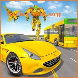 Muscle car robot game – Bus robot transform games icon