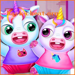 My Twin Unicorn Baby Care Pet House icon