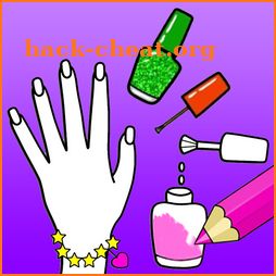 Nail Drawing Book Fashion Coloring Pages icon