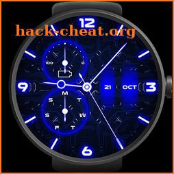 Neon Blue Watch Face icon