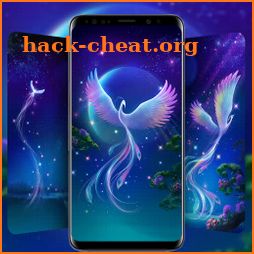 Neon Phoenix Live Wallpaper & Launcher Themes icon