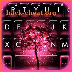 Neon Pink Galaxy Keyboard Theme icon