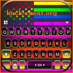 Neon Pride Flag Keyboard Theme icon