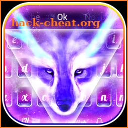 Neon Wolf Keyboard Theme icon