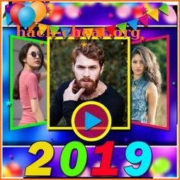 New Year Photo Video maker 2019 - Slideshow maker icon