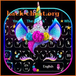 Night Star Glitter Unicorn Keyboard icon