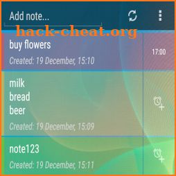 Notes Widget Reminder icon