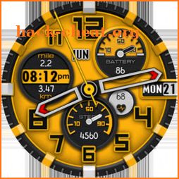 Orange Step Watch Face icon