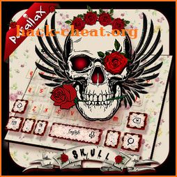 Parallax Rose Skull Tattoo Keyboard icon