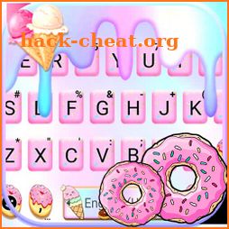 Pastel Pink Donut Keyboard Theme icon