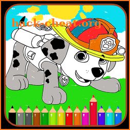 Paw Book Coloring Games - Kids Patrol icon