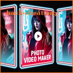 Photo video maker with music icon