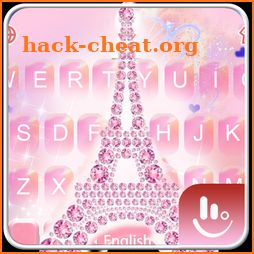 Pink Diamond Eiffel Keyboard Theme icon