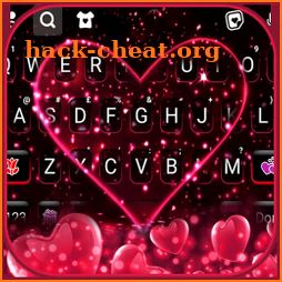 Pink Glitter Heart 2 Keyboard Background icon