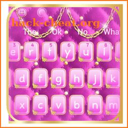 Pink Gold Keyboard Theme icon