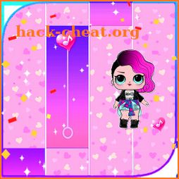 Pink Piano Tilles games & Surprise Dolls icon