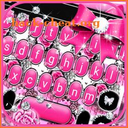 Pink Rose Bow Keyboard Theme icon