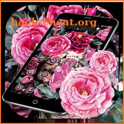 Pink Rose Skeleton Romantic Theme icon