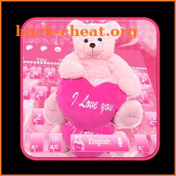 Pink Teddy Keyboard Theme icon